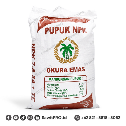 NPK Okura Emas 7-6-34+TE 50kg (GROSIR)