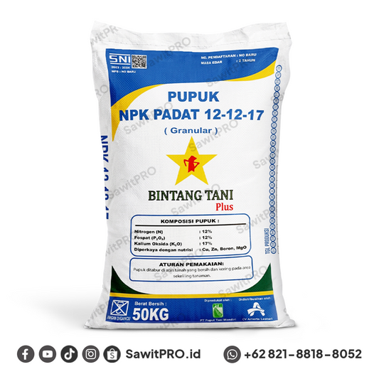NPK Bintang Tani 12-12-17 50kg - Granul