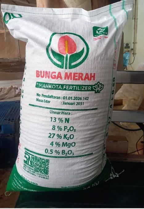 NPK Bunga Merah 13-8-27-4 MGO+0,5B 50kg