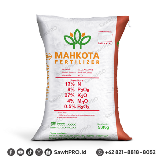 NPK Mahkota 13-8-27-4 0.5 B 50kg (Khusus Petani)