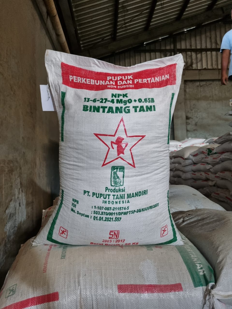 NPK Bintang Tani 13-6-27-4 MGO+0.65B 50kg (GROSIR)