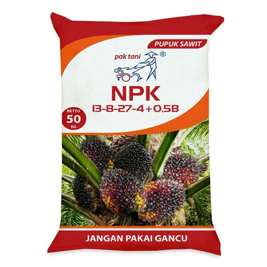 NPK Sawit 13-8-27-4 0.5 B Pak Tani 50kg